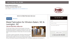 Desktop Screenshot of fishelsteelnc.com