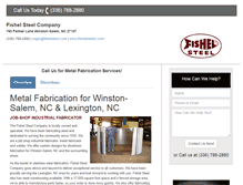 Tablet Screenshot of fishelsteelnc.com
